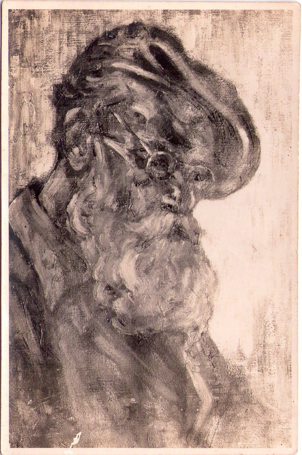 Portrait painting of a retired army man