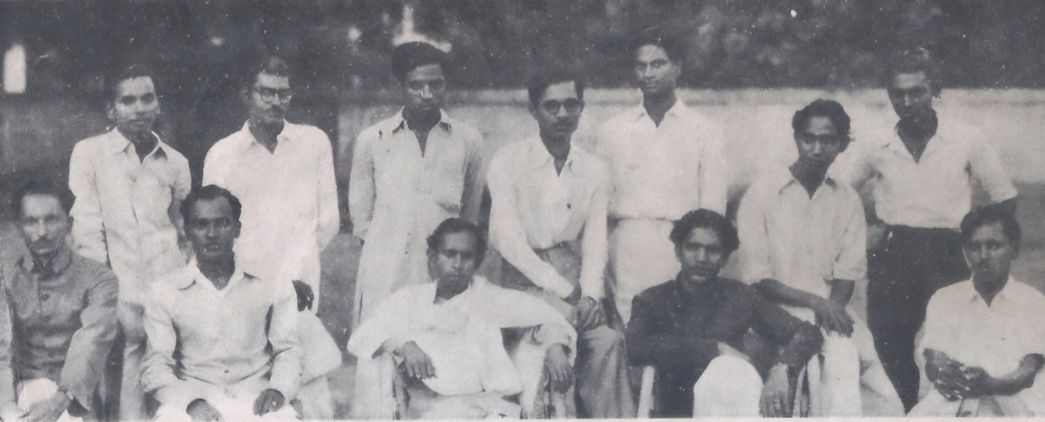 AR Krishna with friends in a group photograph